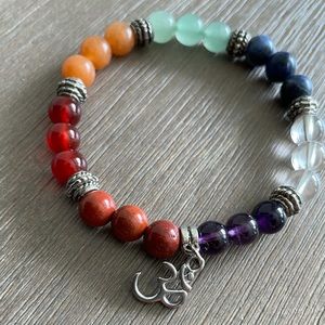 chakra OM beaded bracelet